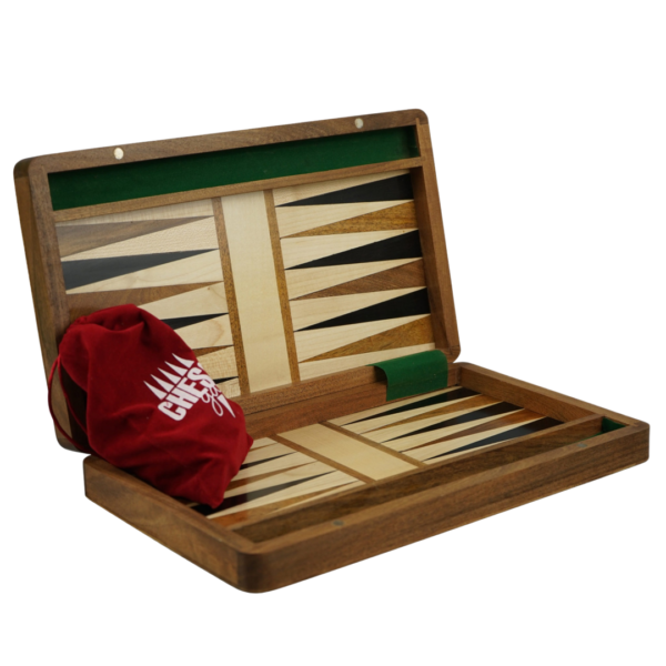 Solid Sheesham Backgammon Set 14 Inch