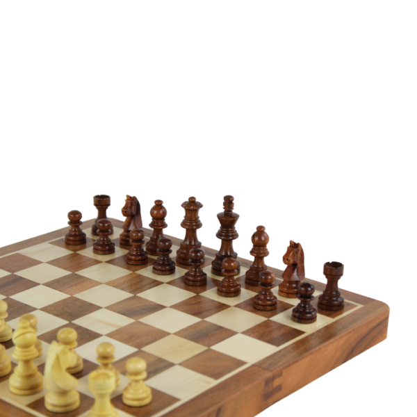 Travel Sheesham Foldable Chess Set 14 Inch - Image 3