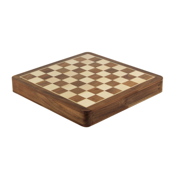 Solid Wood Sheesham Square Chess Set 14 Inch - Image 2