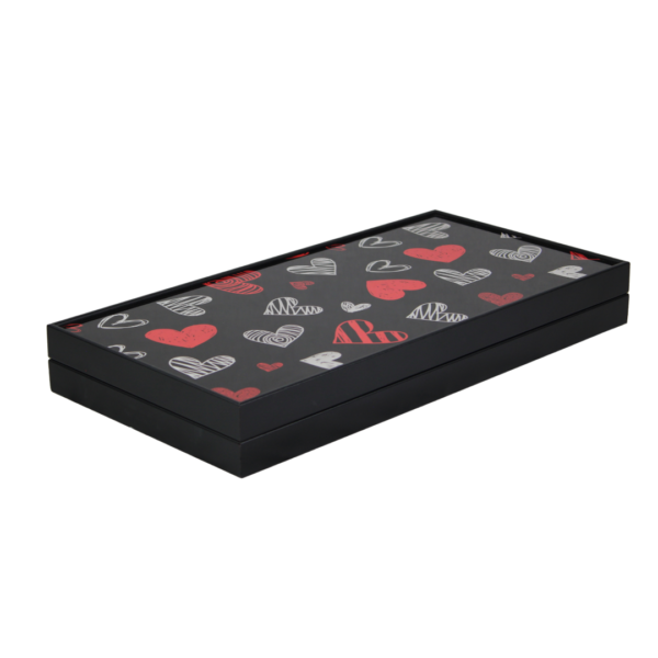 Wooden Romantic Design Backgammon Set 19 Inch