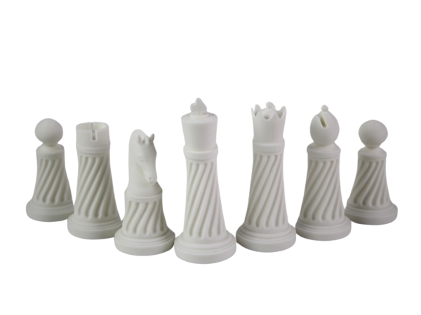 Green 3D PLA Acrylic Staunton Chess Pieces with Drawstring Bag - Image 2