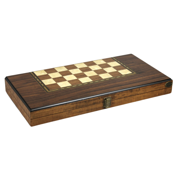 Helena Urban Walnut Backgammon Set 20 Inch