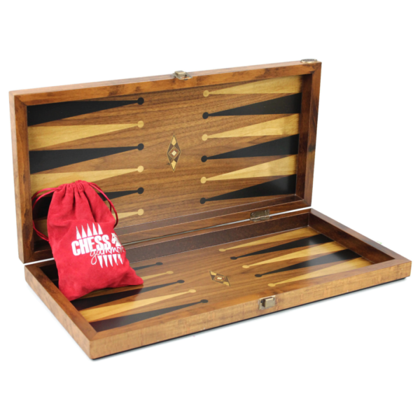 Helena Urban Walnut Backgammon Set 20 Inch - Image 3