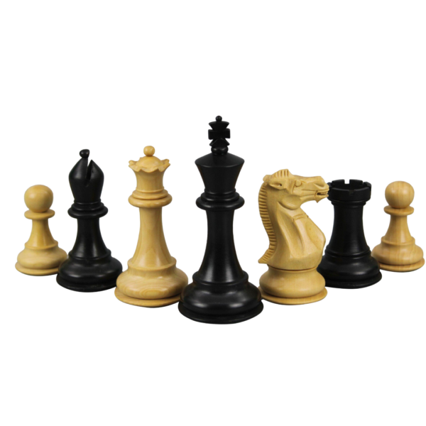 Sheesham Chess Set With Sheesham Flat Chess Board 20 Inch and Ebonised Morphy Professional Staunton Chess Pieces 3.75 Inch - Image 7