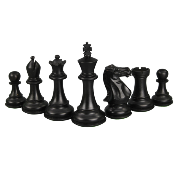 Sheesham Chess Set With Sheesham Flat Chess Board 20 Inch and Ebonised Morphy Professional Staunton Chess Pieces 3.75 Inch - Image 9