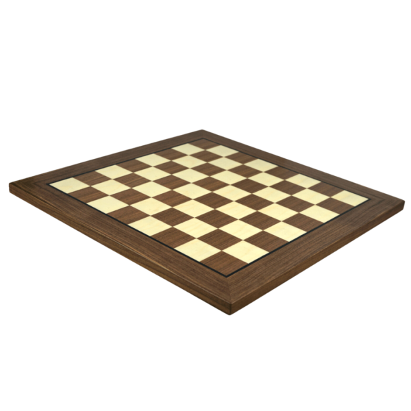 Helena Flat Walnut Chess Board 20 Inch