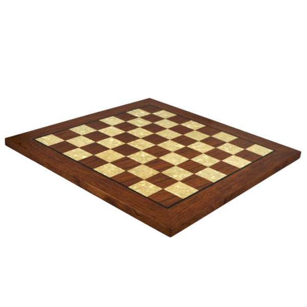 Helena Flat Mother of Pearl Rosewood Chess Board 20 Inch