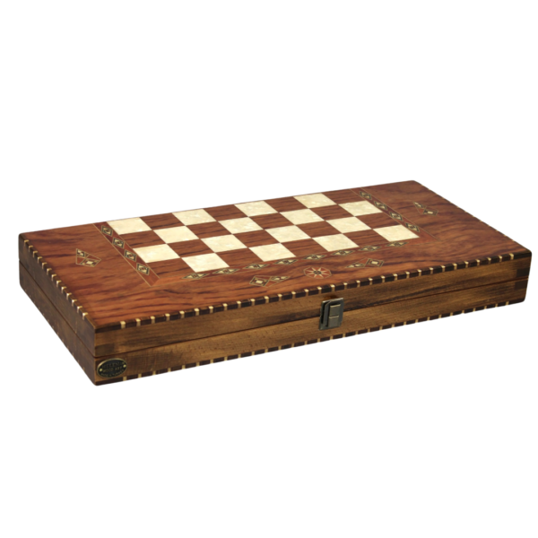 Helena Rural Rosewood Backgammon Set 20 Inch