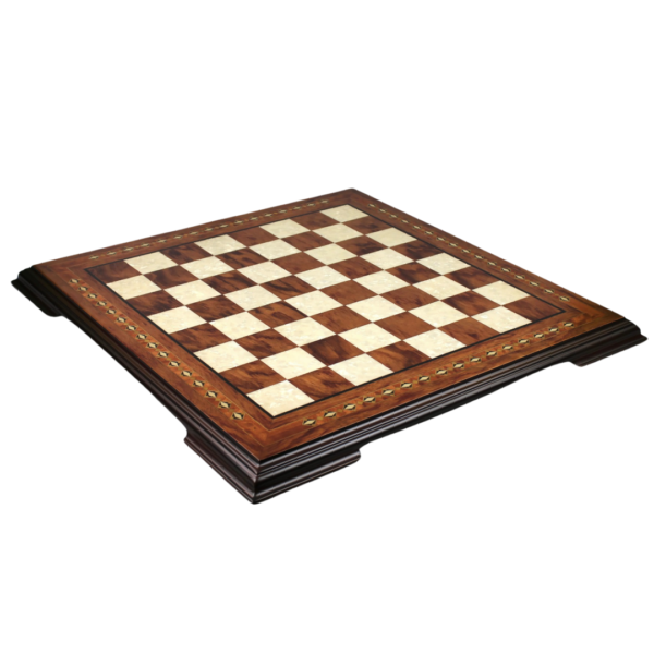 Helena Elevated Mother of Pearl Rosewood Chess Board 17 Inch