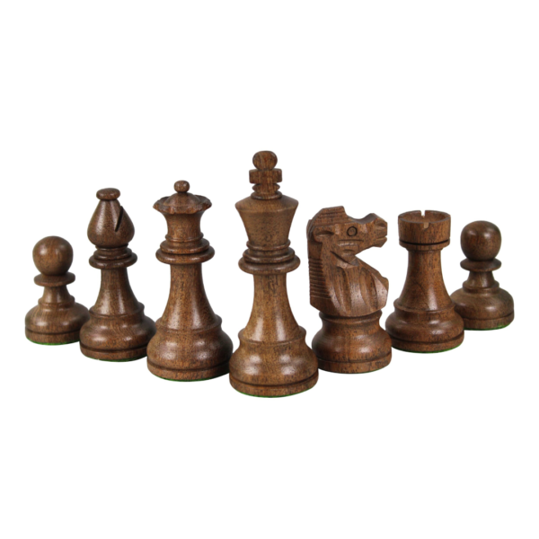 Mahogany Chess Set 16 Inch with Weighted Sheesham French Knight Chess Pieces 3 Inch - Image 7