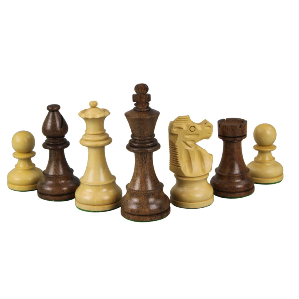 Mahogany Chess Set 16 Inch with Weighted Sheesham French Knight Chess Pieces 3 Inch - Image 5