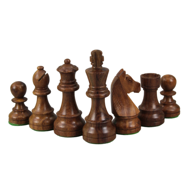 Mahogany Chess Set 20 Inch with Weighted Sheesham German Staunton Chess Pieces 3.75 Inch - Image 7