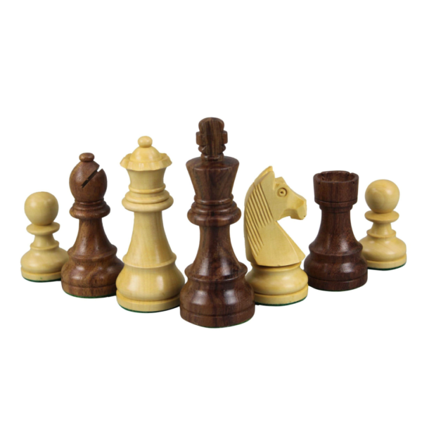 Mahogany Chess Set 20 Inch with Weighted Sheesham German Staunton Chess Pieces 3.75 Inch - Image 5