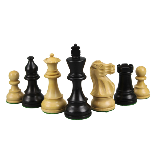 Wenge Chess Set 21 Inch with Weighted Ebonised Classic Staunton Chess Pieces 3.75 Inch - Image 4