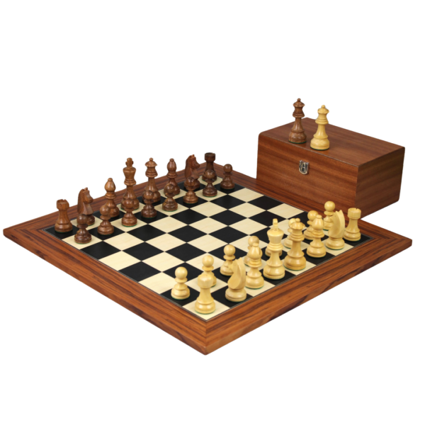 Palisander Chess Set 20 Inch with Weighted Sheesham German Staunton Pieces 3.75 Inch