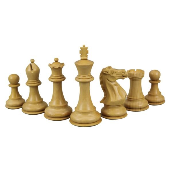 Tiger Ebony Chess Set 20 Inch with Weighted Ebonised Morphy Professional Staunton Chess Pieces 3.75 Inch - Image 6