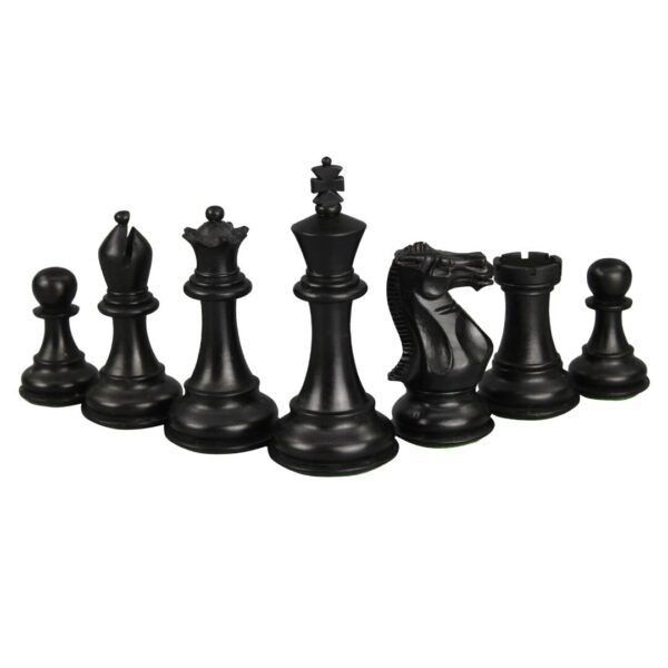 Tiger Ebony Chess Set 20 Inch with Weighted Ebonised Morphy Professional Staunton Chess Pieces 3.75 Inch - Image 7