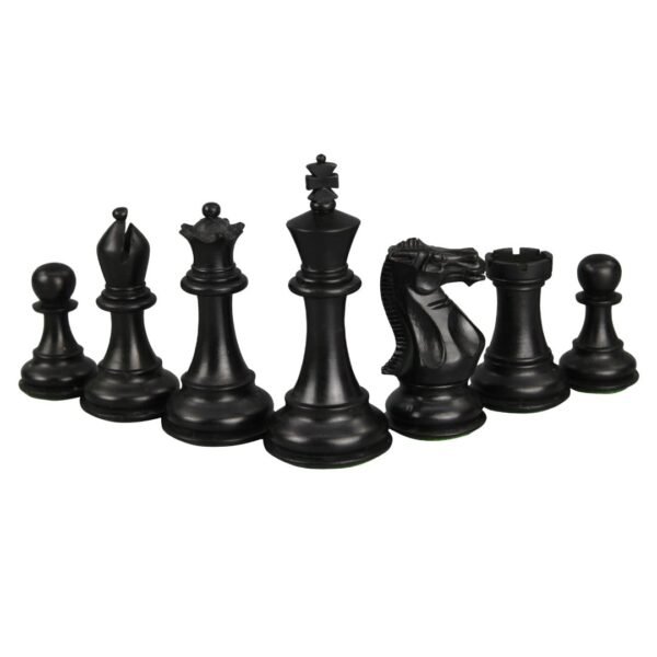 Walnut Chess Set 20 Inch with Weighted Ebonised Morphy Professional Staunton Chess Pieces 3.75 Inch - Image 7