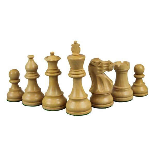 Macassar Chess Set 20 Inch with Weighted Ebonised Classic Staunton Chess Pieces 3.75 Inch - Image 6