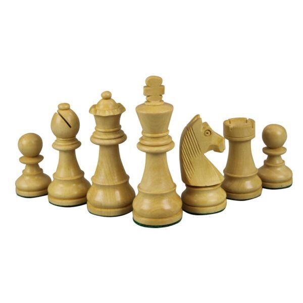 Walnut Chess Set 20 Inch with Weighted Ebonised German Staunton Chess Pieces 3.75 Inch - Image 6