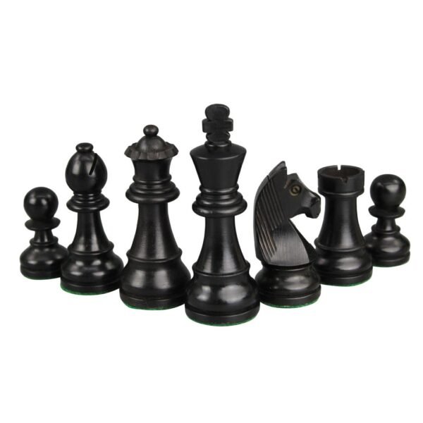 Walnut Chess Set 20 Inch with Weighted Ebonised German Staunton Chess Pieces 3.75 Inch - Image 7