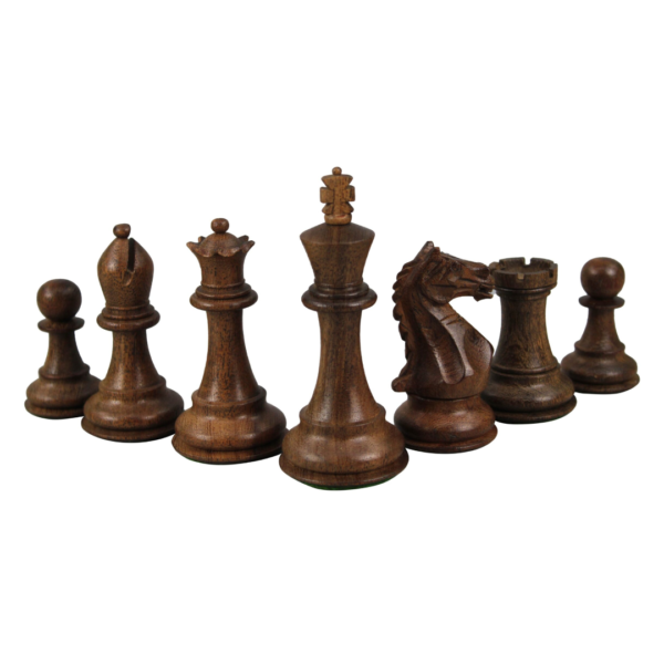 Walnut Chess Set 20 Inch with Helena Chess Board and Weighted Sheesham Fierce Knight(Queens Gambit) Staunton Chess Pieces 3.75 Inch - Image 8