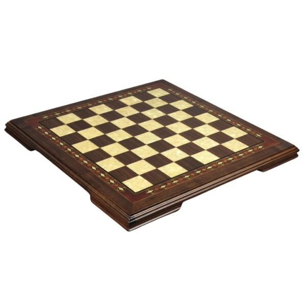 Walnut Chess Set 17 Inch with Helena Chess Board and Weighted Sheesham Atlantic Classic Staunton Chess Pieces 3 Inch - Image 3