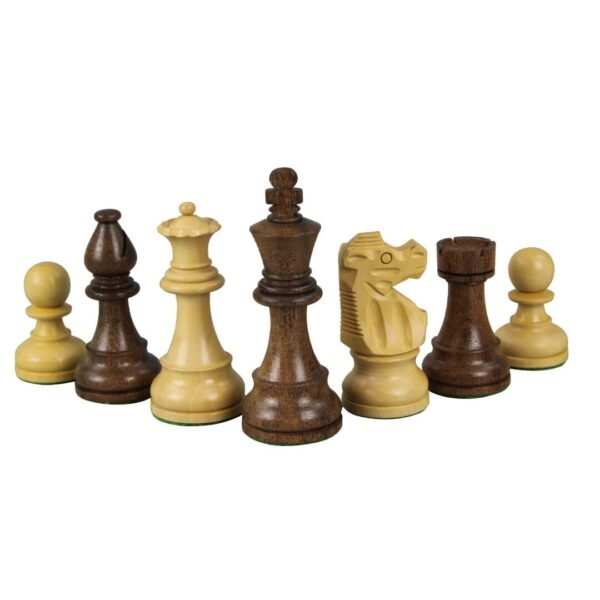 Walnut Chess Set 17 Inch with Helena Chess Board and Weighted Sheesham French Knight Staunton Chess Pieces 3 Inch - Image 6