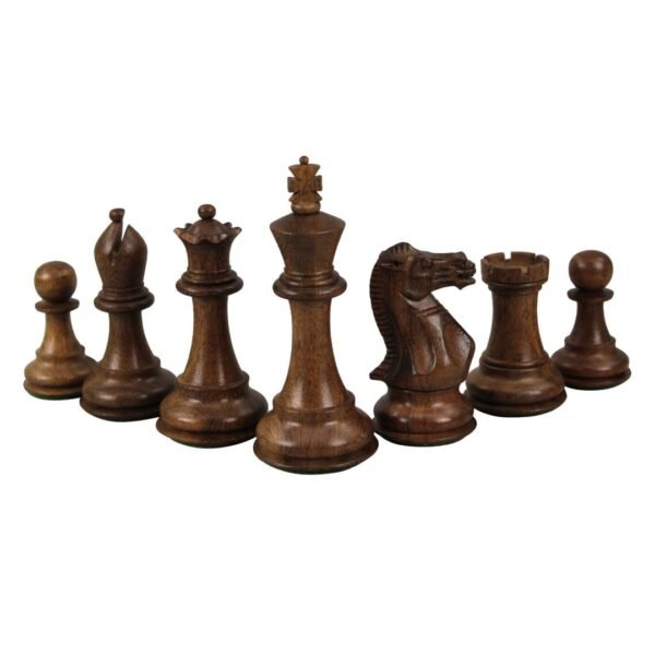 Walnut Chess Set 20 Inch with Weighted Sheesham Morphy Professional Staunton Chess Pieces 3.75 Inch - Image 7