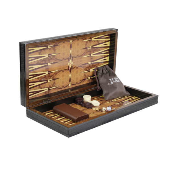 Wooden Motif Design Chess & Backgammon Set 20 Inch - Image 3