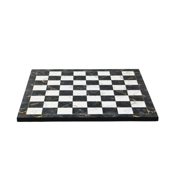 Gray Marble Design Chess Set 14 Inch With Storage Box - Image 3