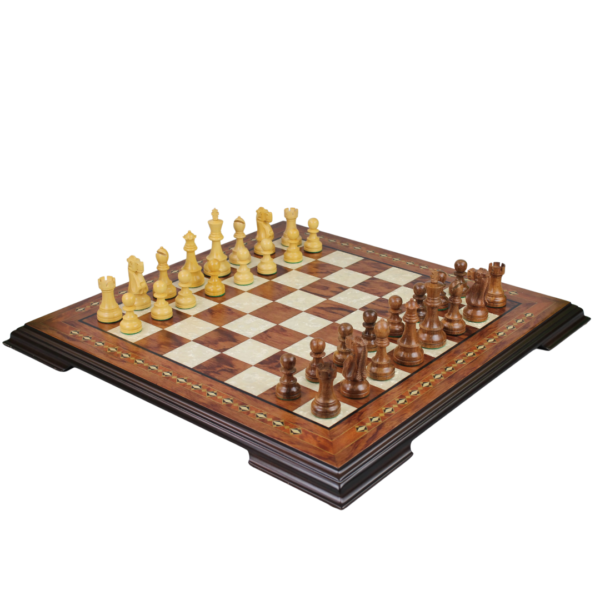 Rosewood Chess Set 20 Inch with Helena Chess Board and Weighted Sheesham Reykjavik Staunton Chess Pieces 3.75 Inch - Image 2