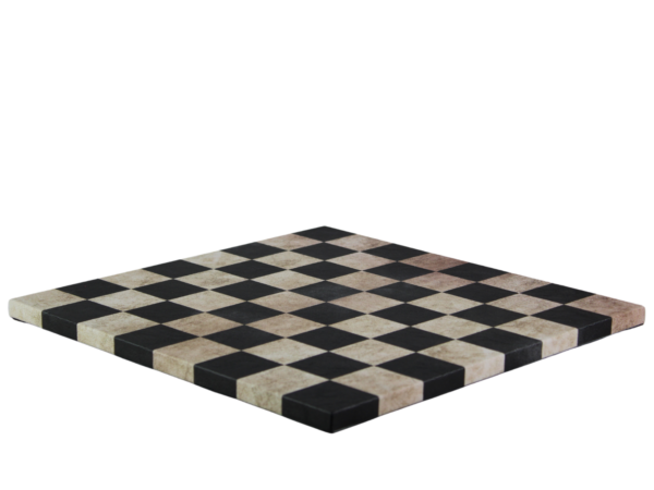 Black Leatherette Personalised 3D Acrylic Staunton Chess Pieces with Drawstring Bag 14 Inch - Image 3