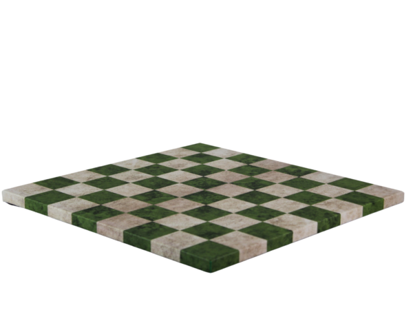 Green Leatherette Personalised 3D Acrylic Staunton Chess Pieces with Drawstring Bag 14 Inch - Image 3