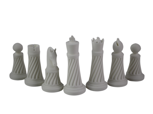 Green Leatherette Personalised 3D Acrylic Staunton Chess Pieces with Drawstring Bag 14 Inch - Image 5