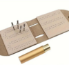 Travel Leather Inner Felted Portable Cribbage Set 10 Inch