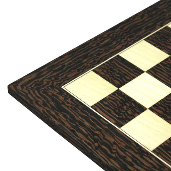 Tiger Ebony Chess Set 20 Inch and Weighted Ebonised Zagreb Staunton Chess Pieces 3.75 Inch - Image 4