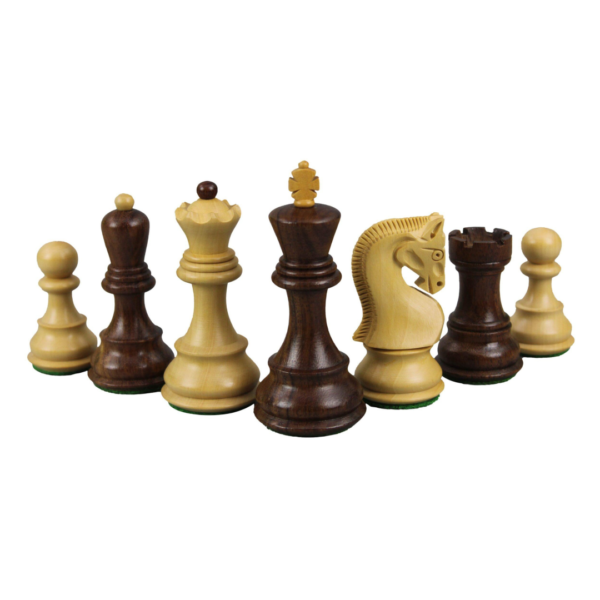 Macassar Chess Set 20 Inch with Weighted Sheesham Zagreb Staunton Chess Pieces 3.75 Inch - Image 5
