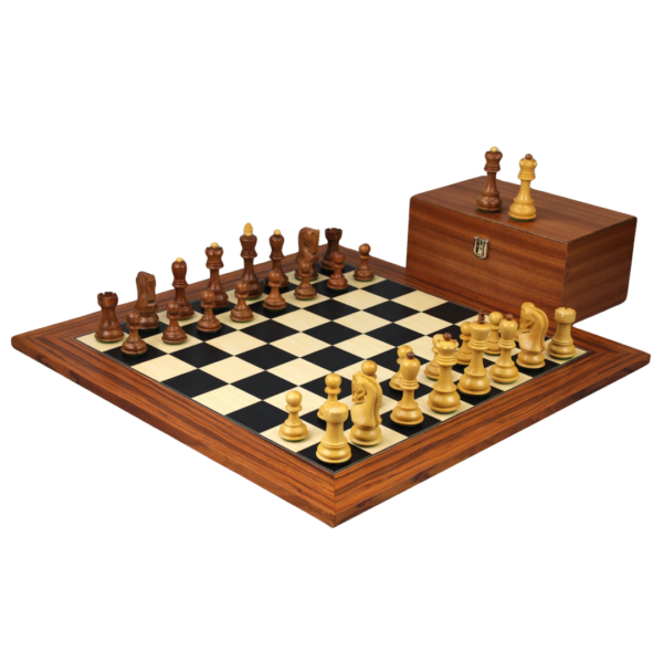 Palisander Chess Set 20 Inch with Weighted Sheesham Zagreb Staunton Chess Pieces 3.75 Inch