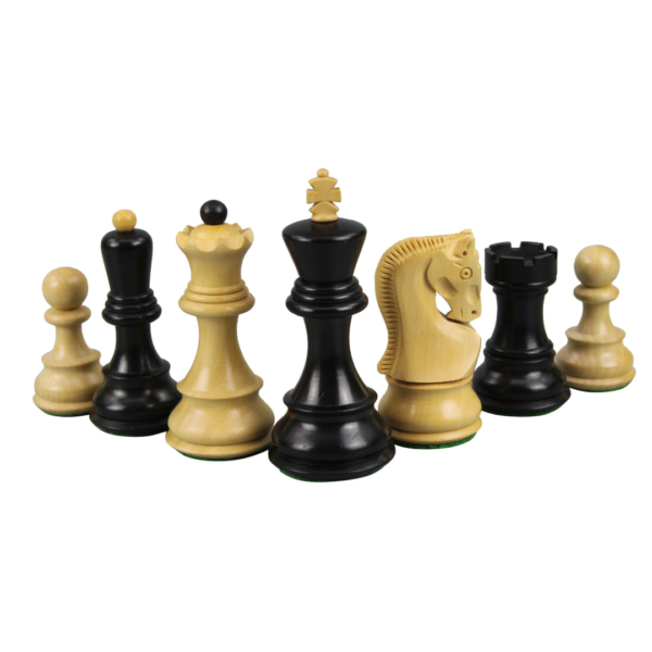 Palisander Chess Set 20 Inch and Weighted Ebonised Zagreb Staunton Chess Pieces 3.75 Inch - Image 5