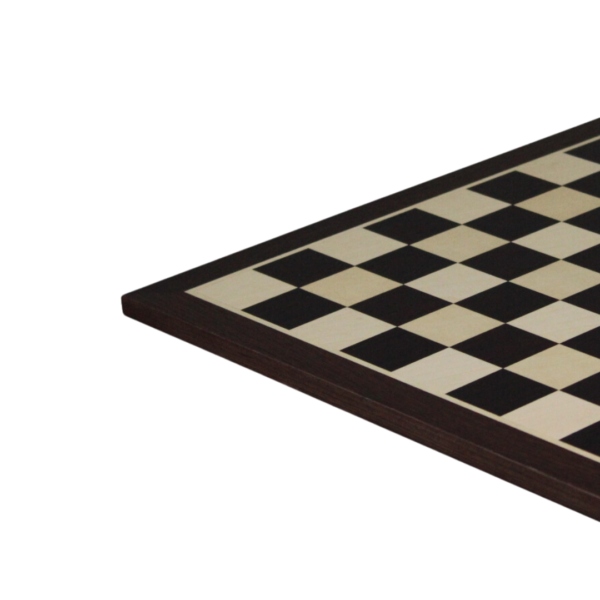 Wenge Chess Set 21 Inch with Weighted Ebonised Staunton Fierce Knight (Queens Gambit) Pieces 3.75 Inch - Image 3