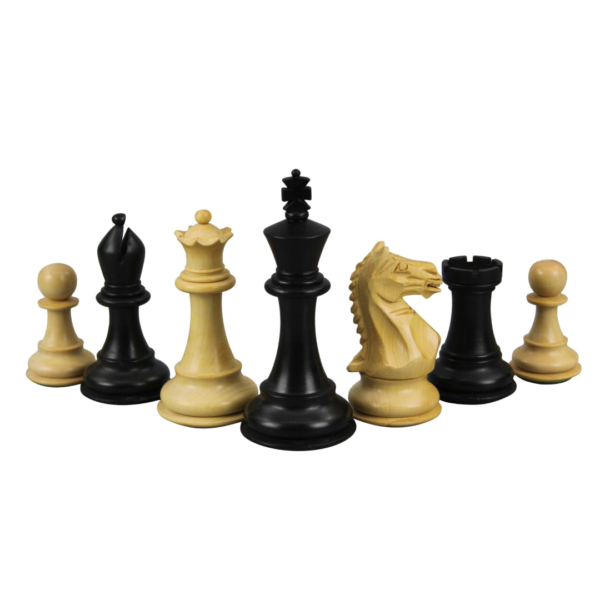 Palisander Chess Set 20 Inch with Weighted Ebonised Staunton Fierce Knight(Queens Gambit) Chess Pieces 3.75 Inch - Image 5