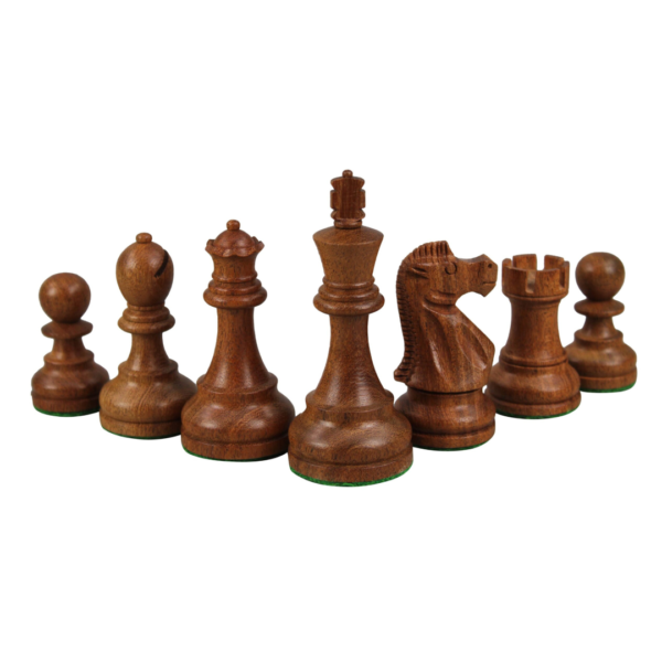 Walnut Chess Set 20 Inch With Helena Mother of Pearl Flat Chess Board and Weighted Sheesham Reykjavik Staunton Chess Pieces 3.75 Inch - Image 6