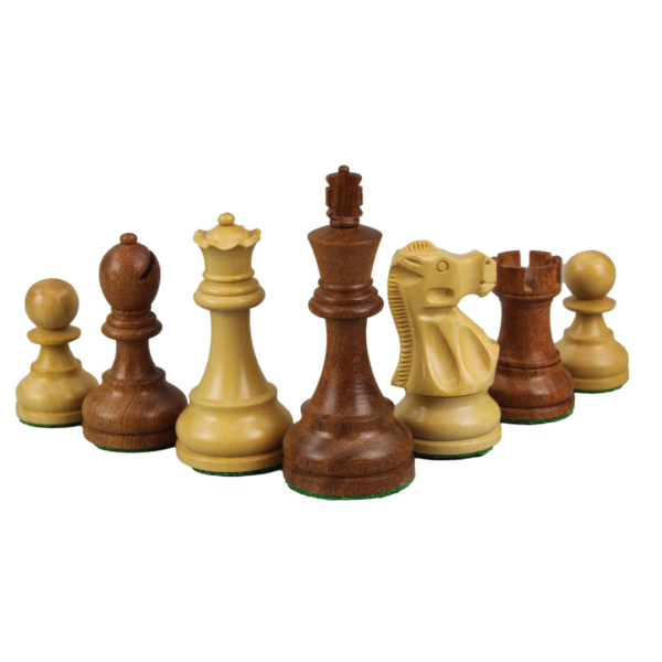 Walnut Chess Set 20 Inch With Helena Mother of Pearl Flat Chess Board and Weighted Sheesham Reykjavik Staunton Chess Pieces 3.75 Inch - Image 5