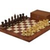 Rosewood Chess Set 20 Inch With Helena Flat Chess Board and Weighted Sheesham Executive Staunton Chess Pieces 3.75 Inch