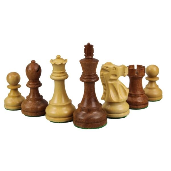 Tiger Ebony Chess Set 20 Inch With Weighted Sheesham Staunton Reykjavik Chess Pieces 3.75 Inch - Image 5