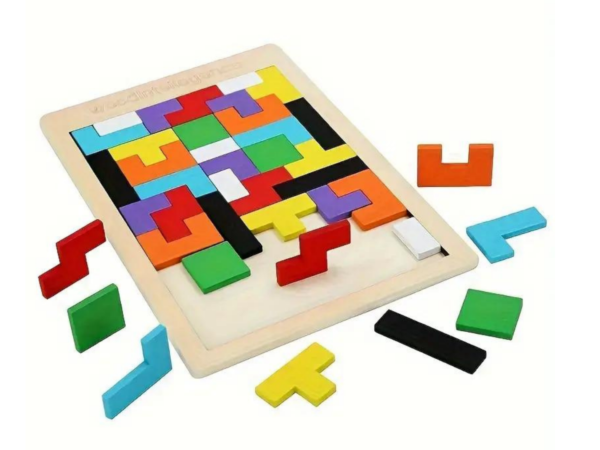 Multi-Coloured Rectangle Popular Wooden Puzzle Tangram