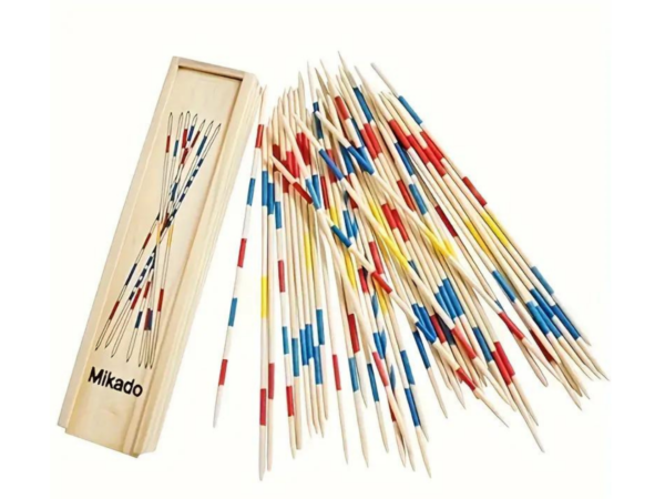 Travel Mikado Game Traditional Pick Up Sticks Game, Suitable for Indoor and Outdoor Play