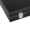 Graphene Grey Leather Backgammon Set 21 Inch - Image 4