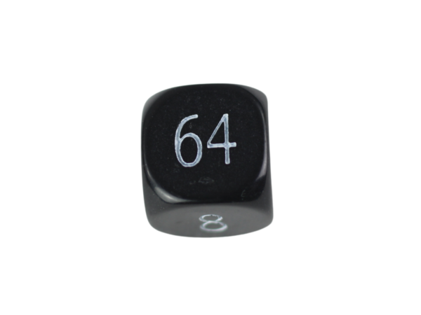 Replacement Backgammon Dice Set & Dice cups- Black Doubling Cube - White & Blue Dices - Image 2